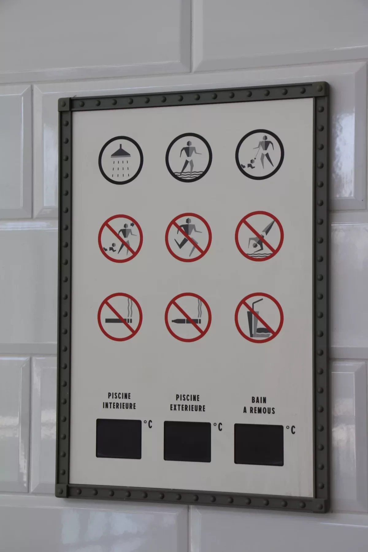 signalétique règlementaire
