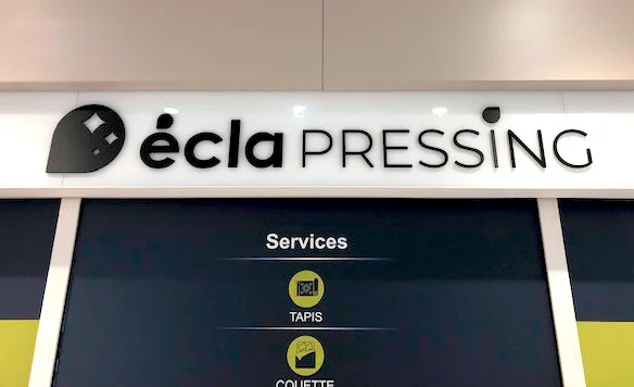 Enseigne Ecla Pressing