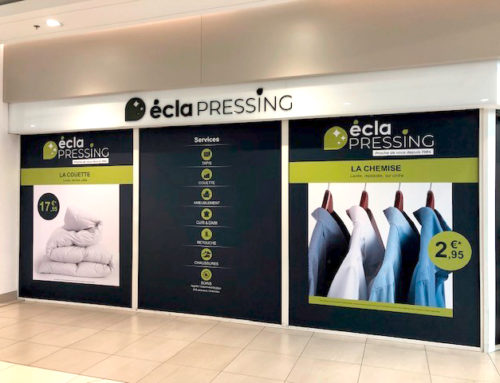 Ecla Pressing – Devanture de boutique