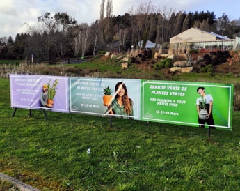 Bâche publicitaire événementielle à Nantes