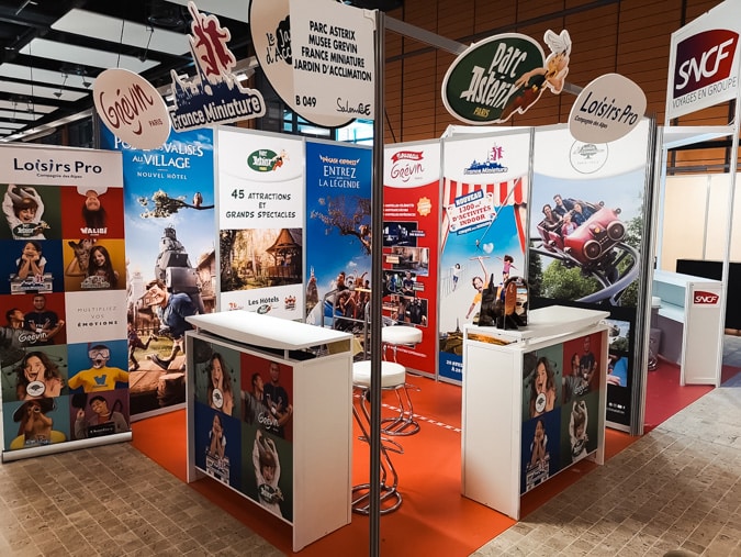 Décoration de stand pour le Parc Astérix