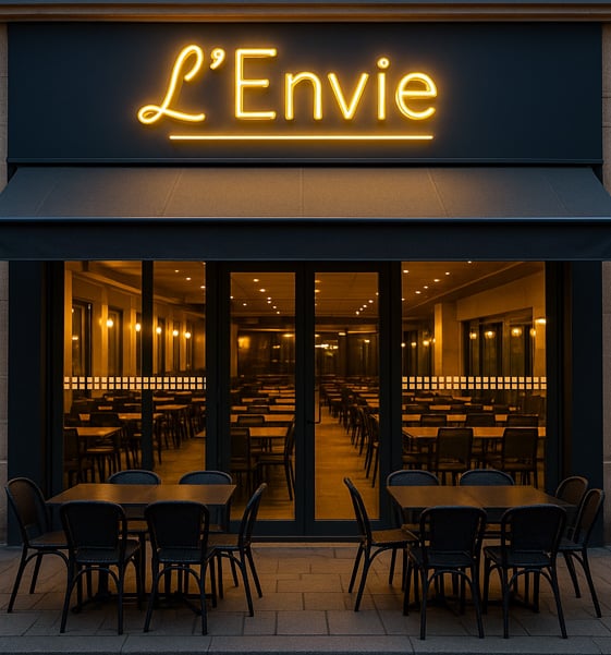 Enseigne lumineuse led de brasserie