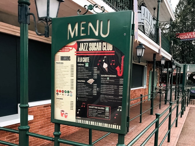 Exemple de panneau de restaurant sur mesure