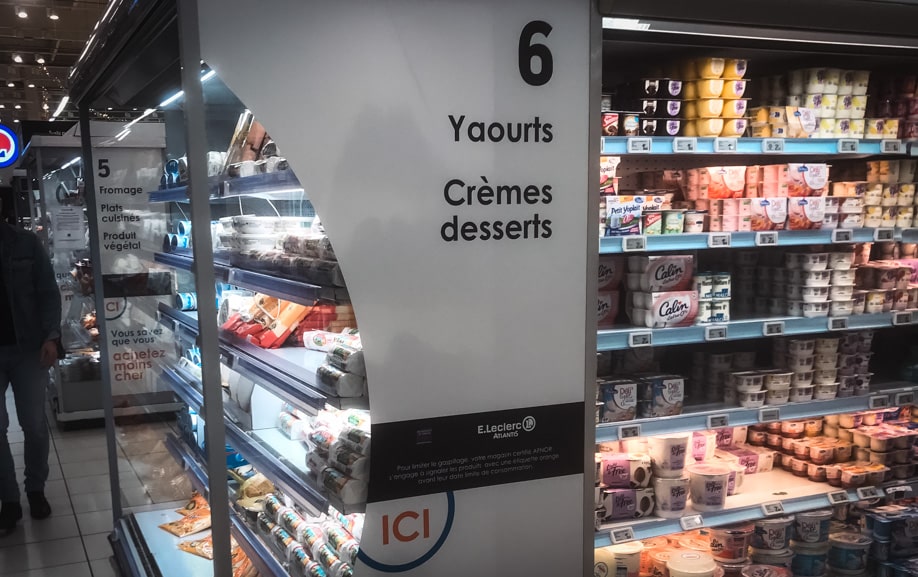 PLV signalétique pour un centre commercial dans la région de Nantes