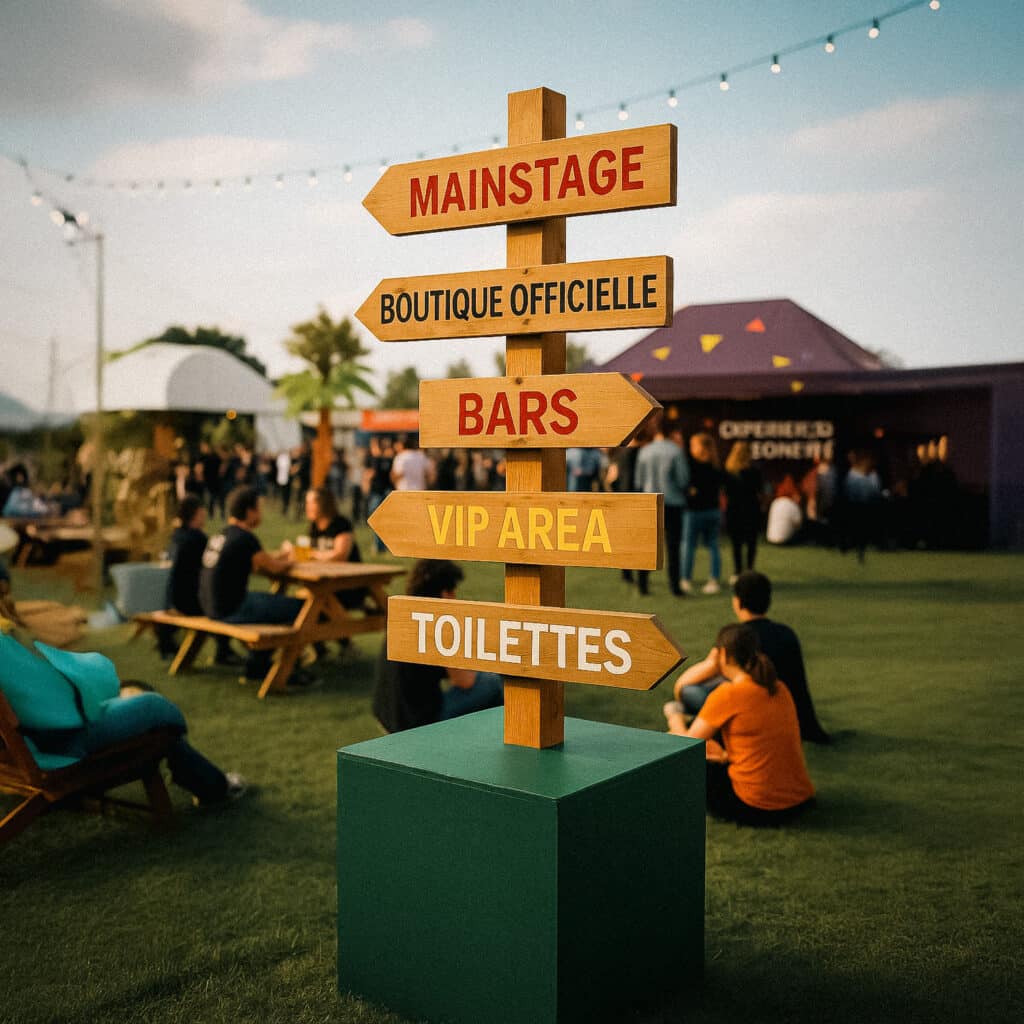 ensemble de signalétique de festival