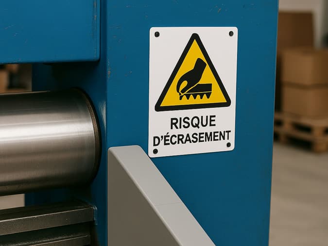pictogramme de signalisation de sécurité machine