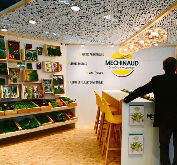 Stand de salon réalisé par Graphitis