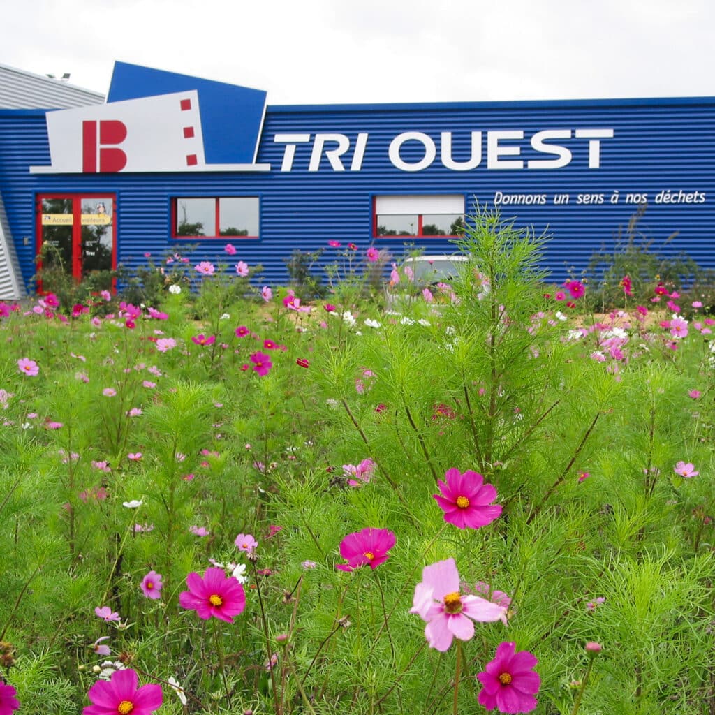 Enseigne d'entreprise pour la société Tri Ouest à Nantes