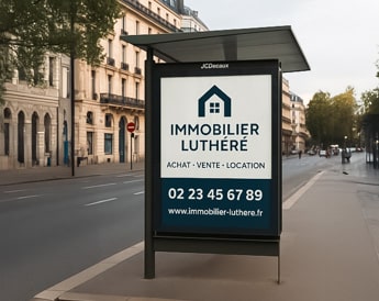 Exemple de panneaux publicitaires installés à Nantes