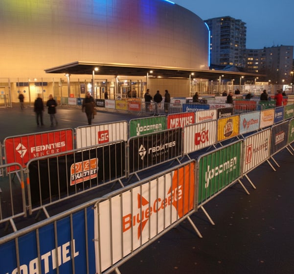 Ensemble de banderoles imprimées à Nantes par Graphitis