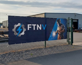 banderole fabriquée à Nantes par Graphitis