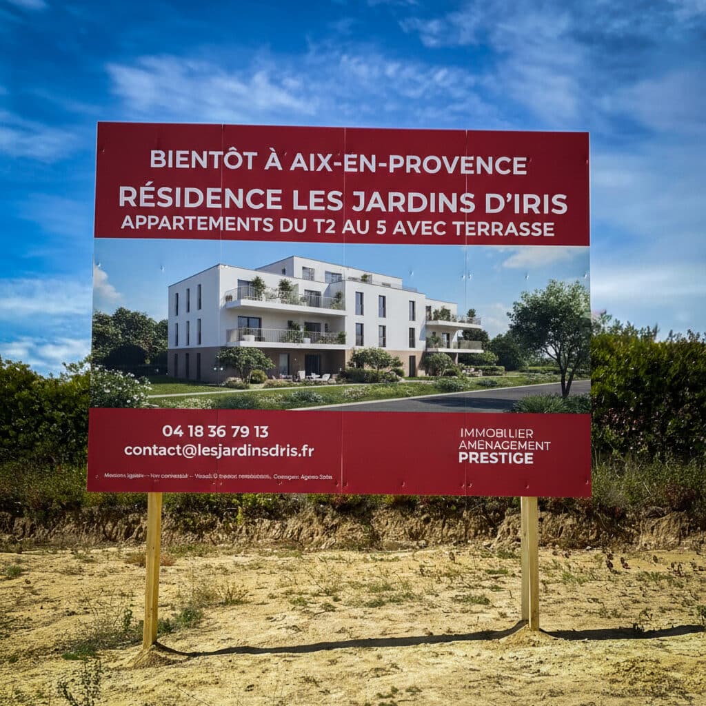 Panneau de construction de chantier pour de la signalétique