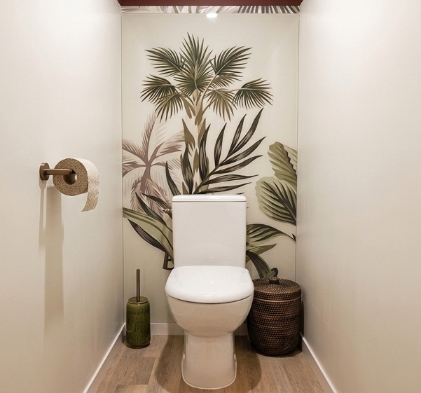 Panneau de toilettes personnalisé pour un particulier