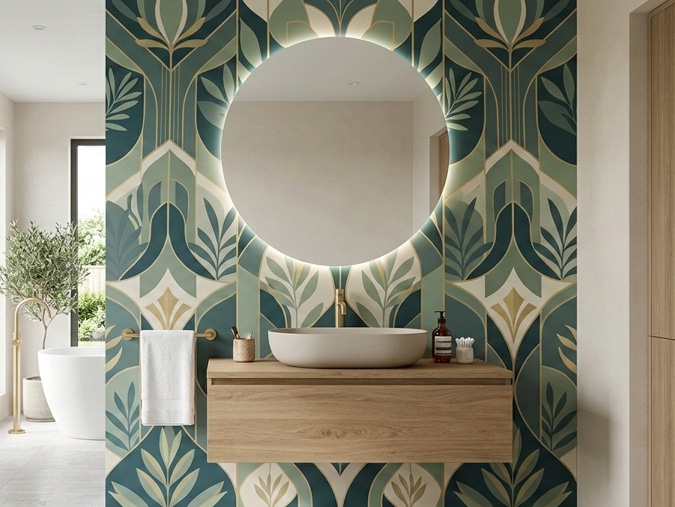 Pose de panneau de vasque pour une salle de bain réalisé à Nantes