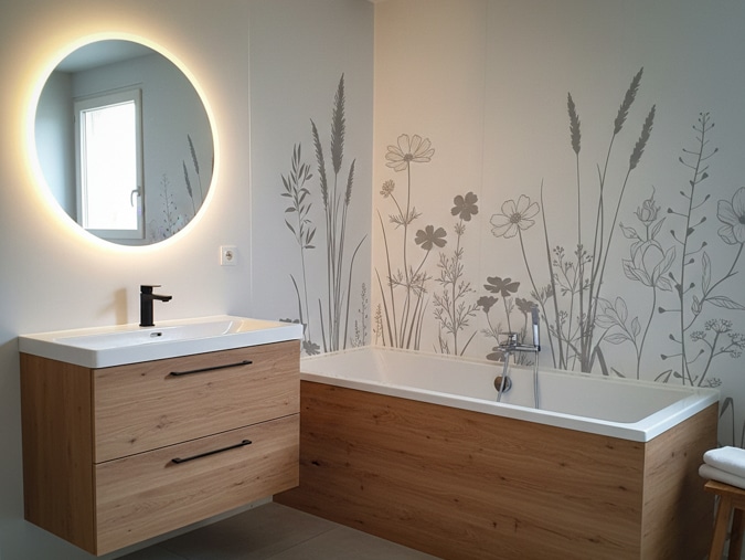 Tablier de baignoire personnalisé pour un particulier