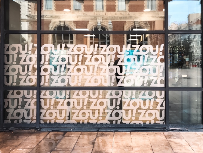 Exemple de vitrophanie à Nantes