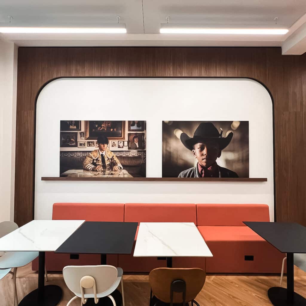 Décoration d'un bureau professionnel d'un cabinet d'avocat par Graphitis