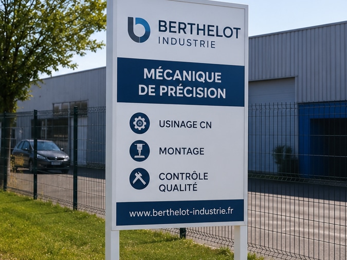 Panneau publicitaire sur pied, fabriqué à Nantes